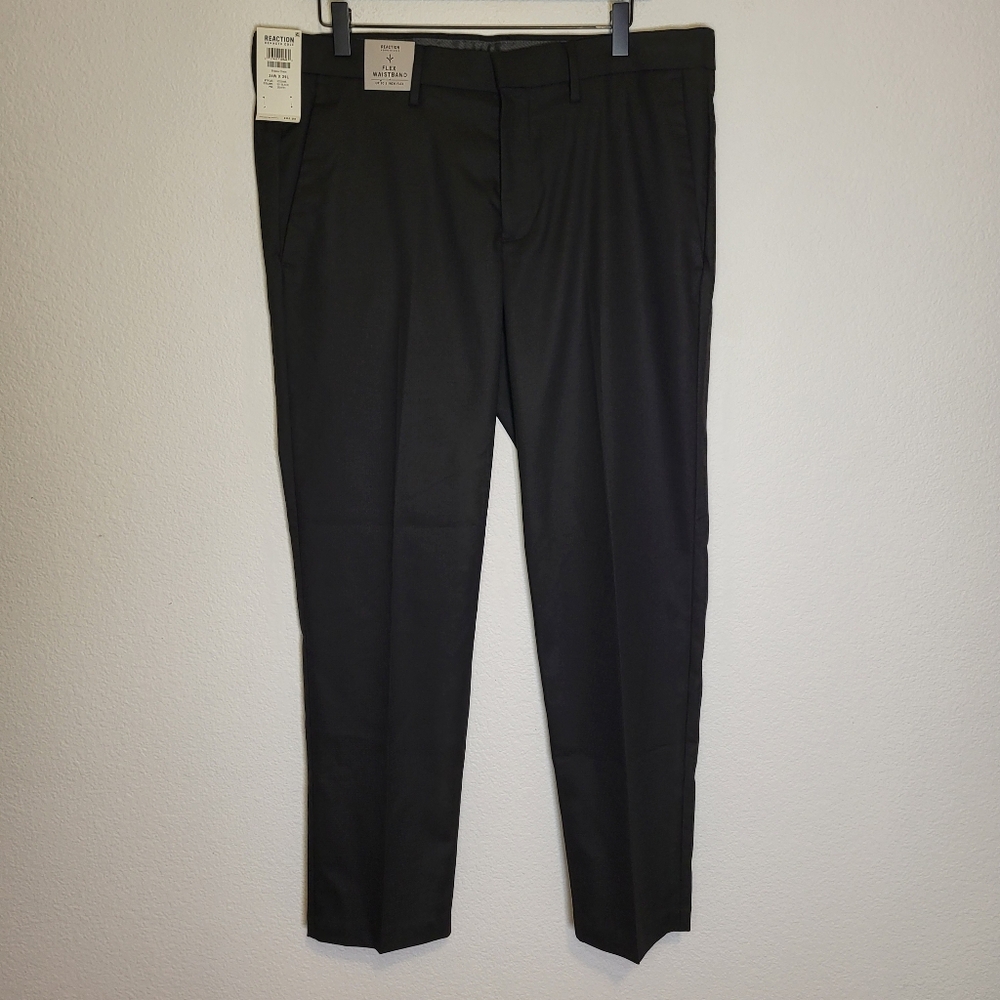 NWT Kennith Cole Reaction Stretch Slim Fit Dress Trousers size 34x29